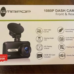 Dash Cam Front and Rear,Dashcams for Car with SD Card,1080P